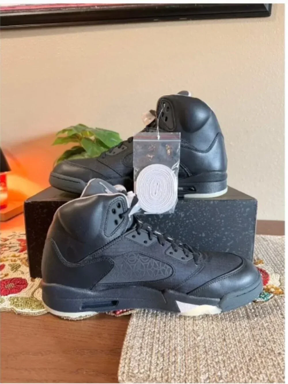 Jordan 5 Retro PSG Paris Saint-Germain Off Noir Black Particle Beige